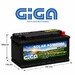 2 Bater�as Solar 12V 100 Amperios AGM | Servicio y Arranque  GIGA GN100-AGM Solar